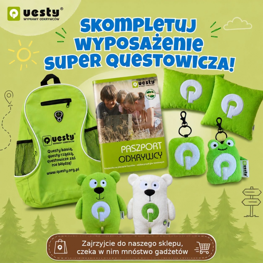 Questowe gadżety w sklepiku