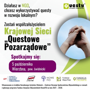 Krajowa Sieć &quot;Questowe Pozarządowe&quot; - dołącz do nas!