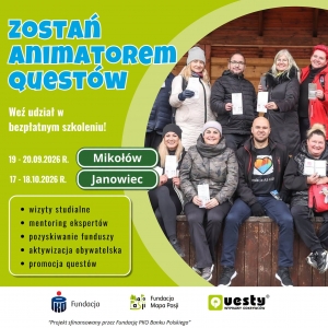 Zostań Animatorem Quest&oacute;w