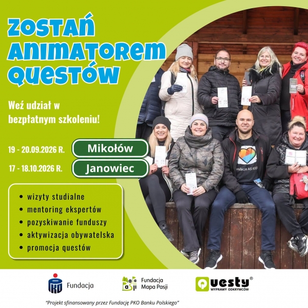 Zostań Animatorem Quest&oacute;w