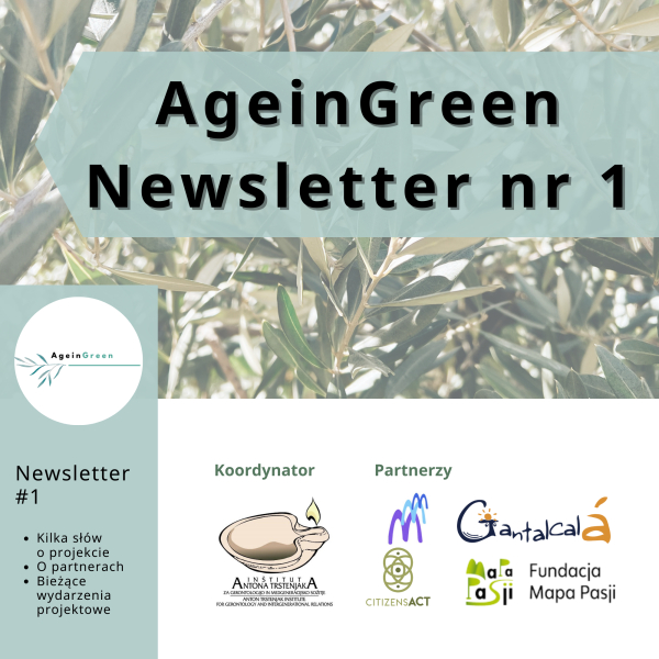 Newsletter AgeinGreen nr 1