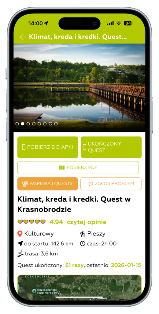 Aplikacja mobilna „Questy – Wyprawy Odkrywców”